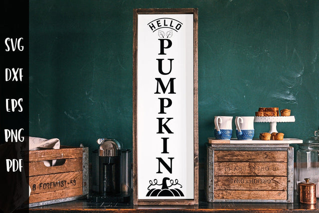 Hello Pumpkin SVG | Fall Porch Sign SVG SVG CraftLabSVG 