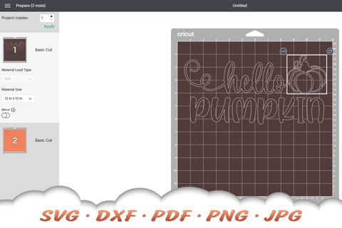 Hello Pumpkin SVG | Fall Quote SVG | Fall SVG Cut Files SVG Cloud9Design 