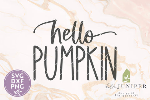 Hello Pumpkin SVG, Fall Shirt Designs SVG LilleJuniper 