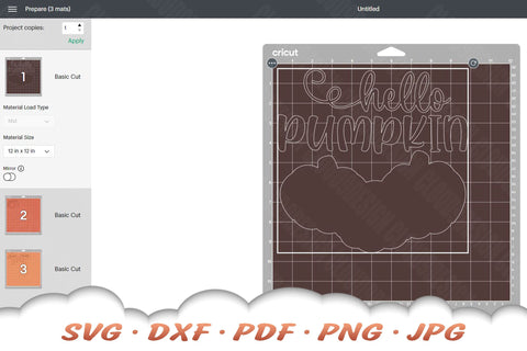 Hello Pumpkin SVG | Fall SVG Cut Files SVG Cloud9Design 