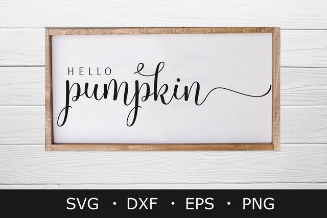 hello pumpkin svg, fall svg , farmhouse svg, svg cut files SVG Chamsae Studio 