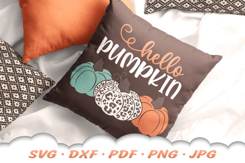 Hello Pumpkin SVG | Fall SVG | Leopard Print SVG SVG Cloud9Design 