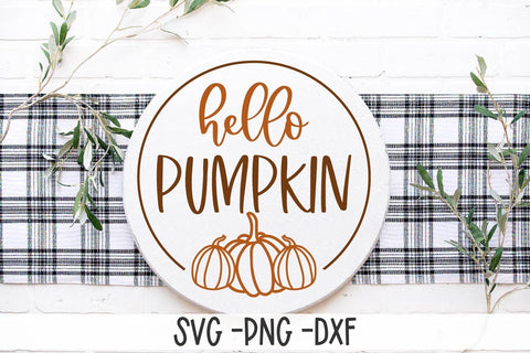 Hello Pumpkin SVG-Fall SVG-Pumpkin SVG SVG Ikonart Design Shop 
