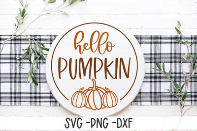 Hello Pumpkin SVG-Fall SVG-Pumpkin SVG | VIP Extended Use License SVG So Fontsy VIP Design Shop