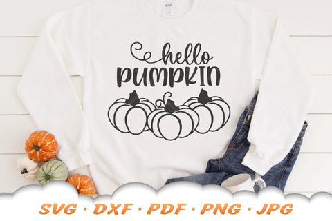 Hello Pumpkin SVG | Fall SVG SVG Cloud9Design 