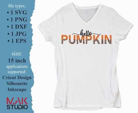 Hello pumpkin svg, Hello pumpkin svg file, Fall svg, Halloween svg SVG MAKStudion 