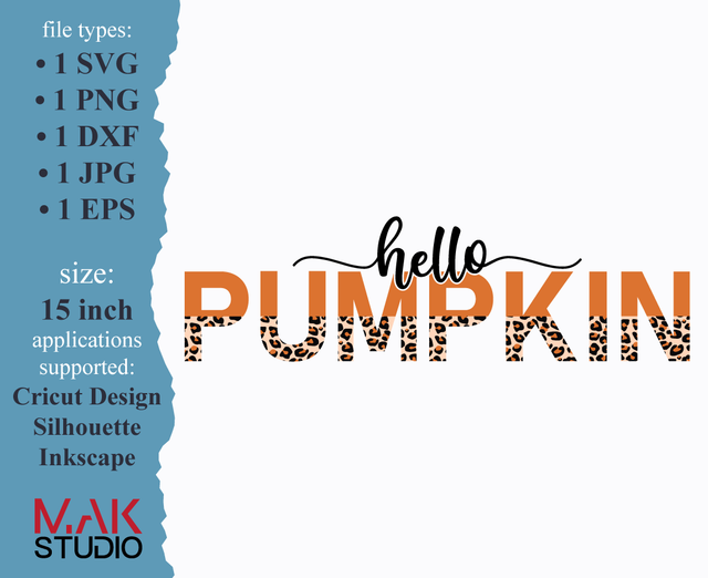 Hello pumpkin svg, Hello pumpkin svg file, Fall svg, Halloween svg SVG MAKStudion 
