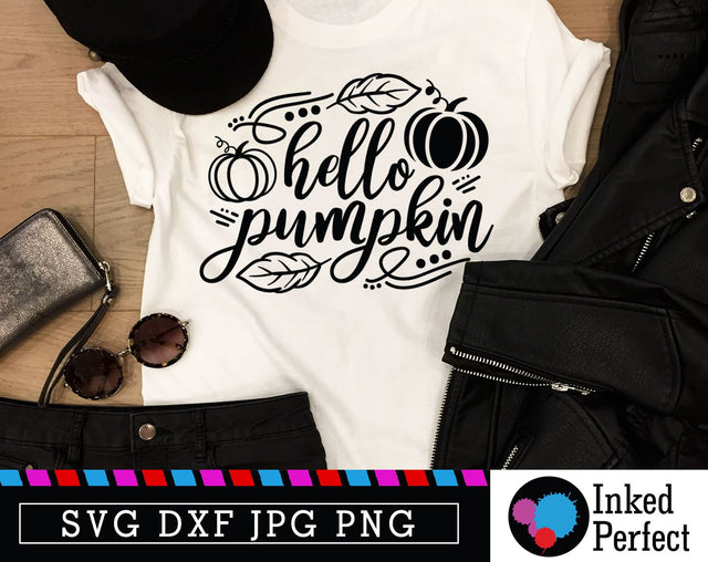 Hello Pumpkin SVG Inked Perfect 