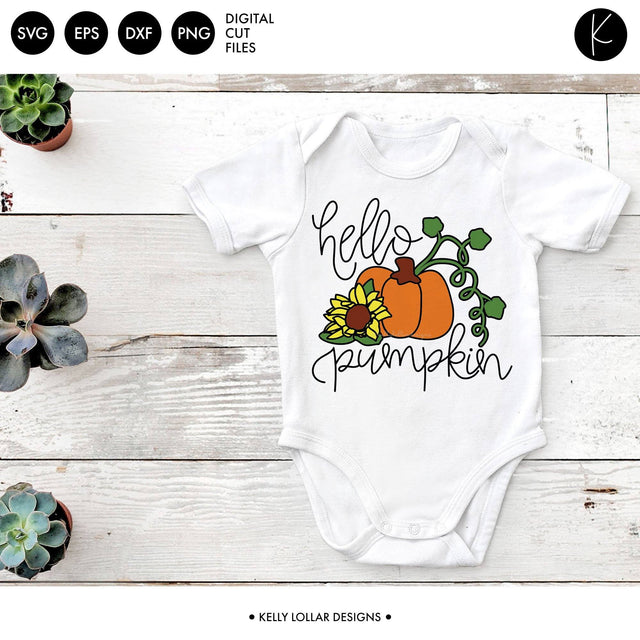 Hello Pumpkin SVG Kelly Lollar Designs 