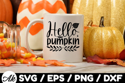 Hello pumpkin svg SVG akazaddesign 