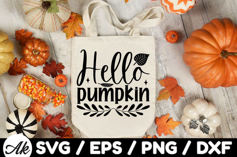 Hello pumpkin svg SVG akazaddesign 