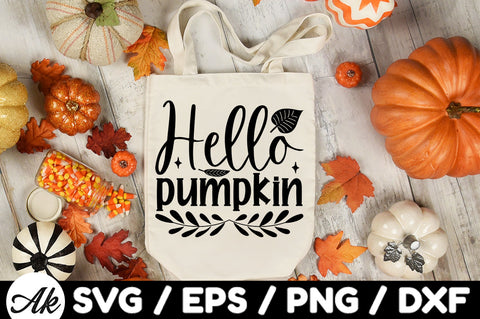 Hello pumpkin svg SVG akazaddesign 
