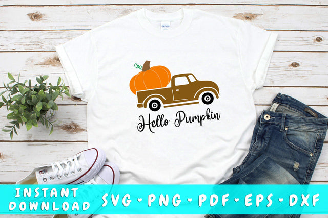 Hello Pumpkin SVG SVG HappyDesignStudio 