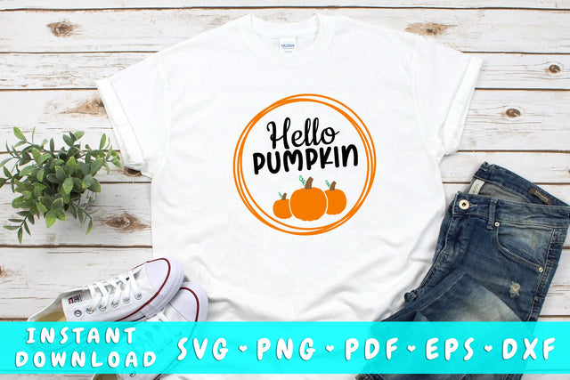 Hello Pumpkin SVG SVG HappyDesignStudio 