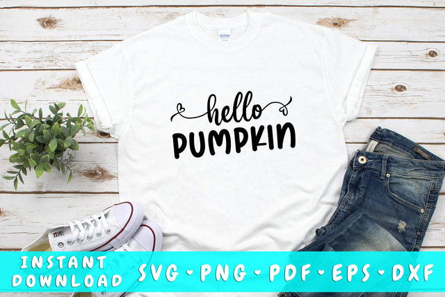 Hello Pumpkin SVG SVG HappyDesignStudio 