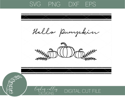 Hello Pumpkin SVG SVG Linden Valley Designs 