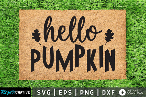 Hello pumpkin SVG SVG Regulrcrative 