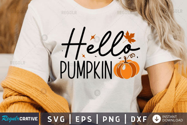 Hello pumpkin SVG SVG Regulrcrative 