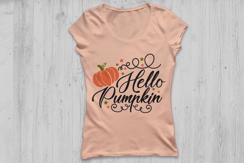 Hello Pumpkin| Thanksgiving SVG Cutting Files. SVG CosmosFineArt 