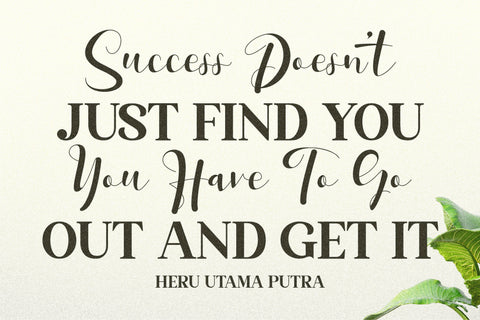 Hello Saffana Font Letterena Studios 