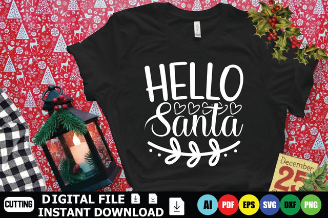 Hello Santa SVG Shahin alam 