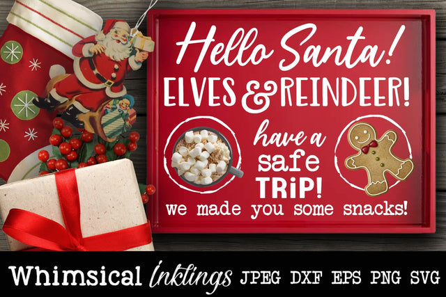 Hello Santa SVG SVG Whimsical Inklings 