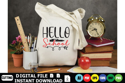 Hello School SVG Shahin alam 