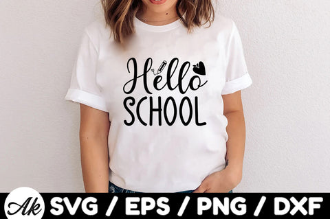 Hello school svg SVG akazaddesign 