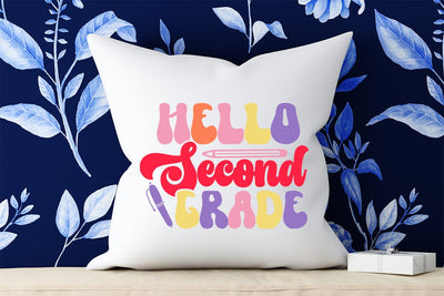 Hello Second Grade Retro SVG SVG Rafiqul20606 