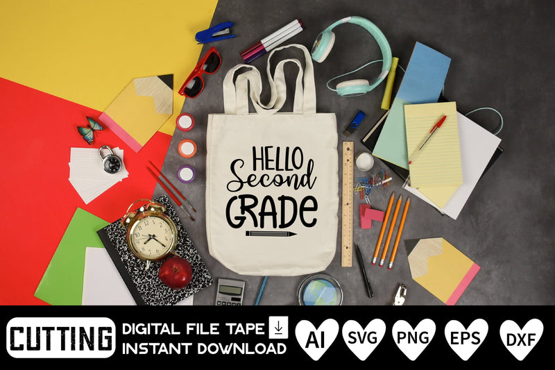 Hello Second Grade SVG CraftlabSvg29 