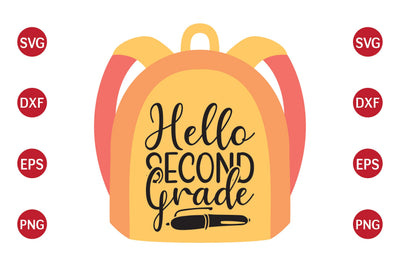 Hello Second Grade SVG CraftlabSvg29 