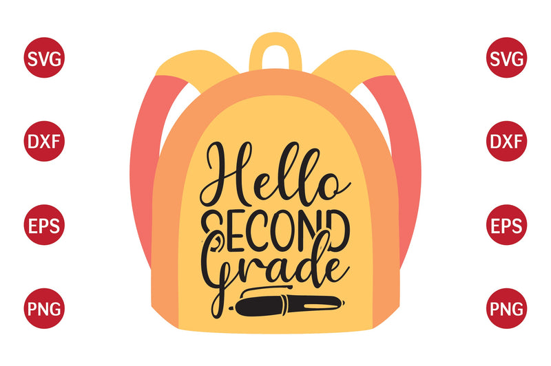 Hello Second Grade SVG CraftlabSvg29 