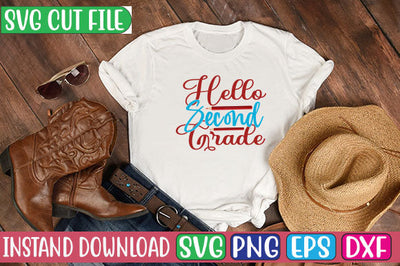 Hello Second Grade SVG Cut File SVG Studio Innate 