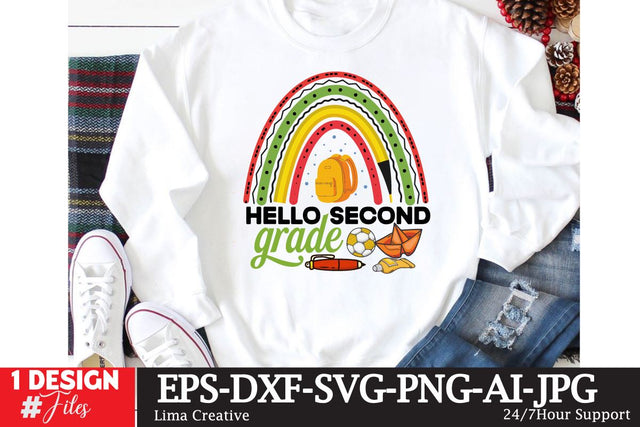 Hello Second Grade SVG Design SVG Insomnia Std 