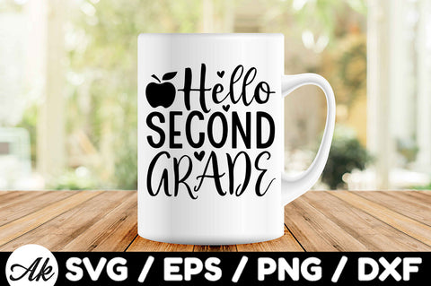 Hello second grade svg SVG akazaddesign 
