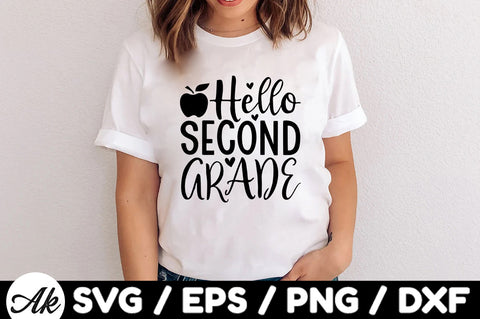 Hello second grade svg SVG akazaddesign 