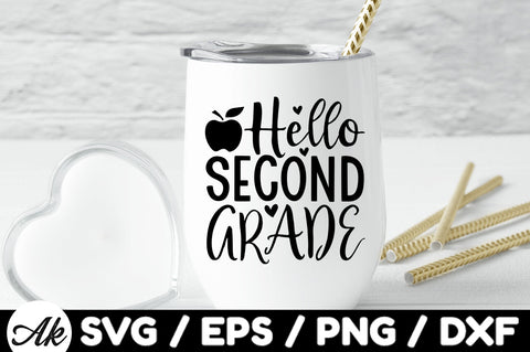 Hello second grade svg SVG akazaddesign 