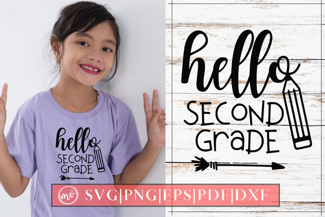 Hello Second Grade SVG SVG MockupSvgVenue 