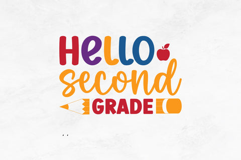 Hello second grade SVG SVG Regulrcrative 