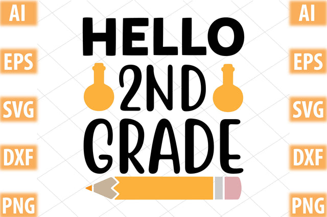 hello second grade SVG SVGista 