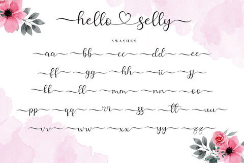 Hello Selly Font AEN Creative Store 