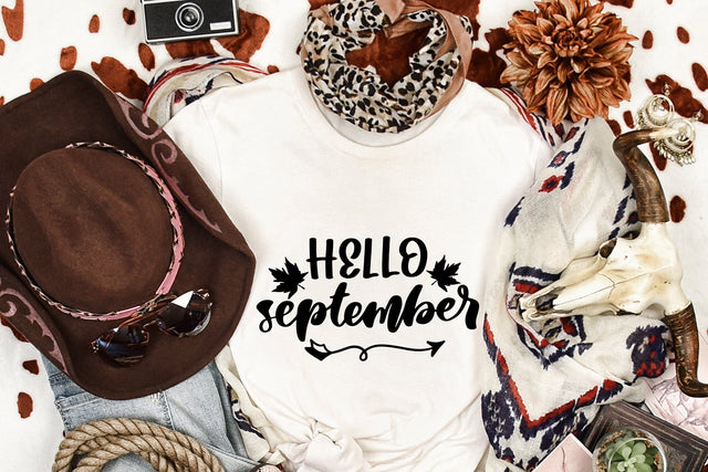 Hello September SVG SVG dapiyupi store 