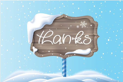 Hello Snowy - Cute Handwritten Font Font Alpaprana Studio 