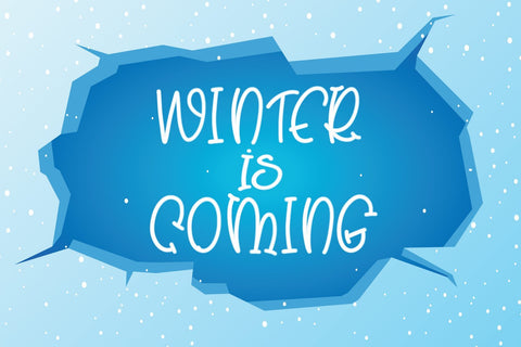 Hello Snowy - Cute Handwritten Font Font Alpaprana Studio 