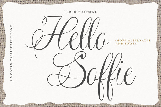 Hello Soffie Font Qwrtype Foundry 