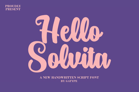 Hello Solvita Font gatype 