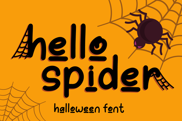 Hello Spider Font Attype studio 