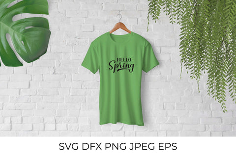 Hello spring calligraphy lettering SVG LaBelezoka 