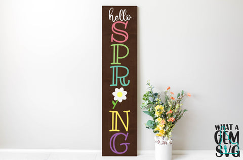 Hello Spring Porch Sign SVG | Spring SVG | Spring Welcome Sign svg | Hello Spring SVG | Easter svg | Welcome Sign svg | Spring sign svg SVG What A Gem SVG 