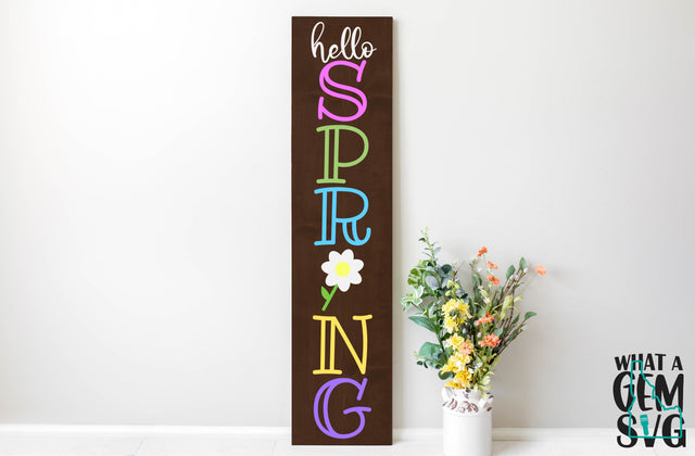 Hello Spring Porch Sign SVG | Spring SVG | Spring Welcome Sign svg | Hello Spring SVG | Easter svg | Welcome Sign svg | Spring sign svg SVG What A Gem SVG 